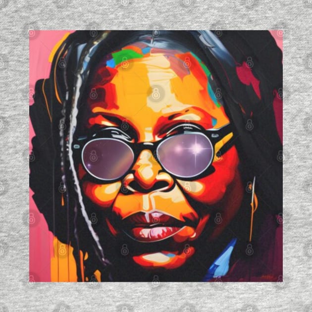 Colourful potrait of Goldberg by sheelashop